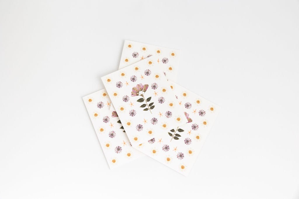 Pressed Flowers Card