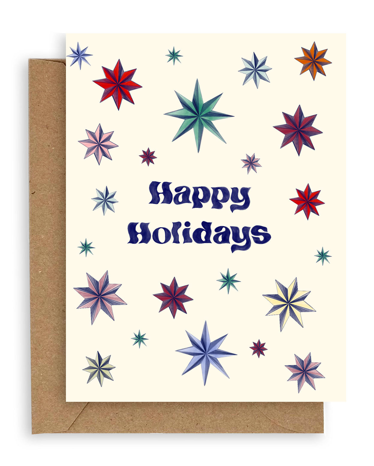 Star Gems Happy Holidays Card