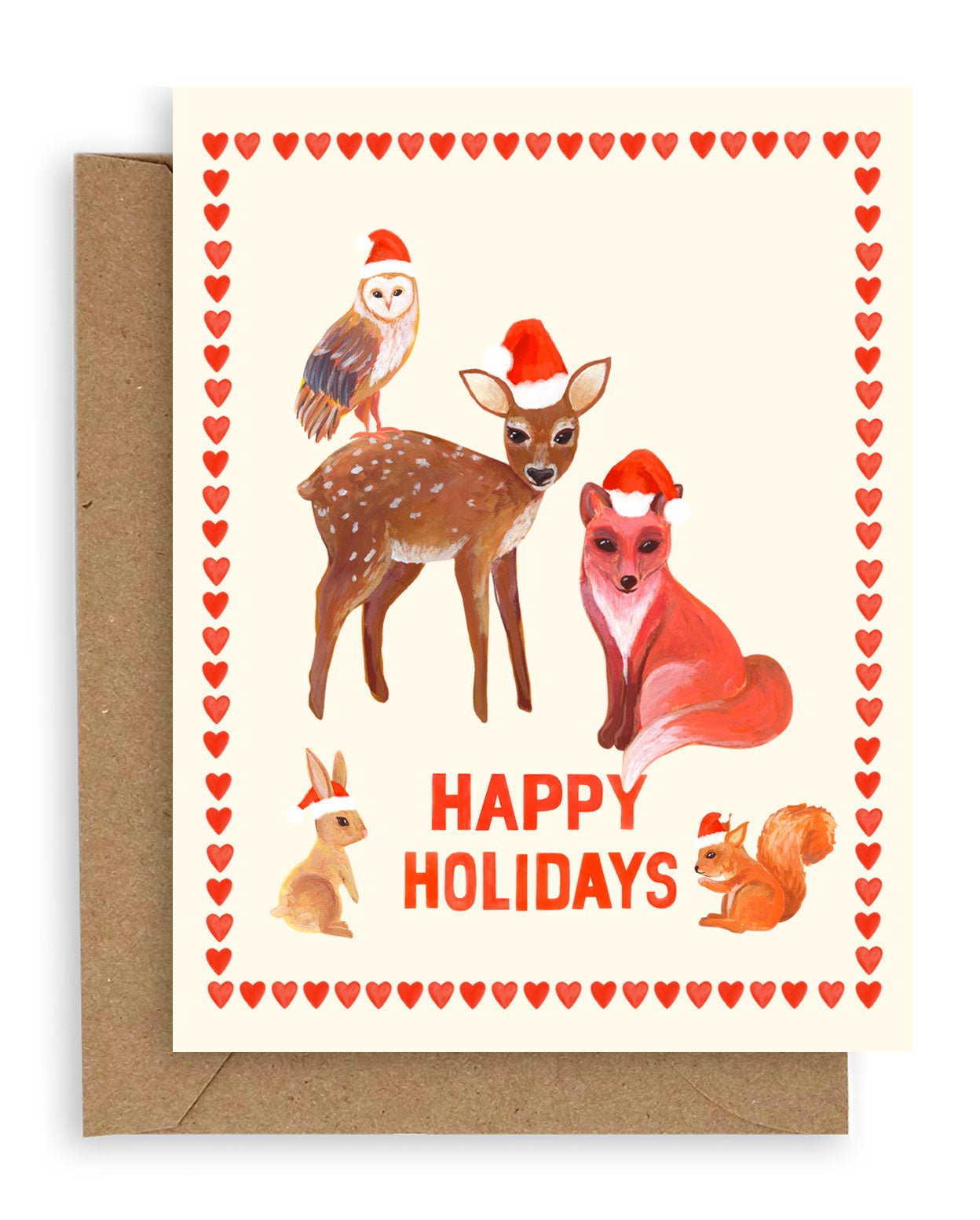Fauna Happy Holidays Card