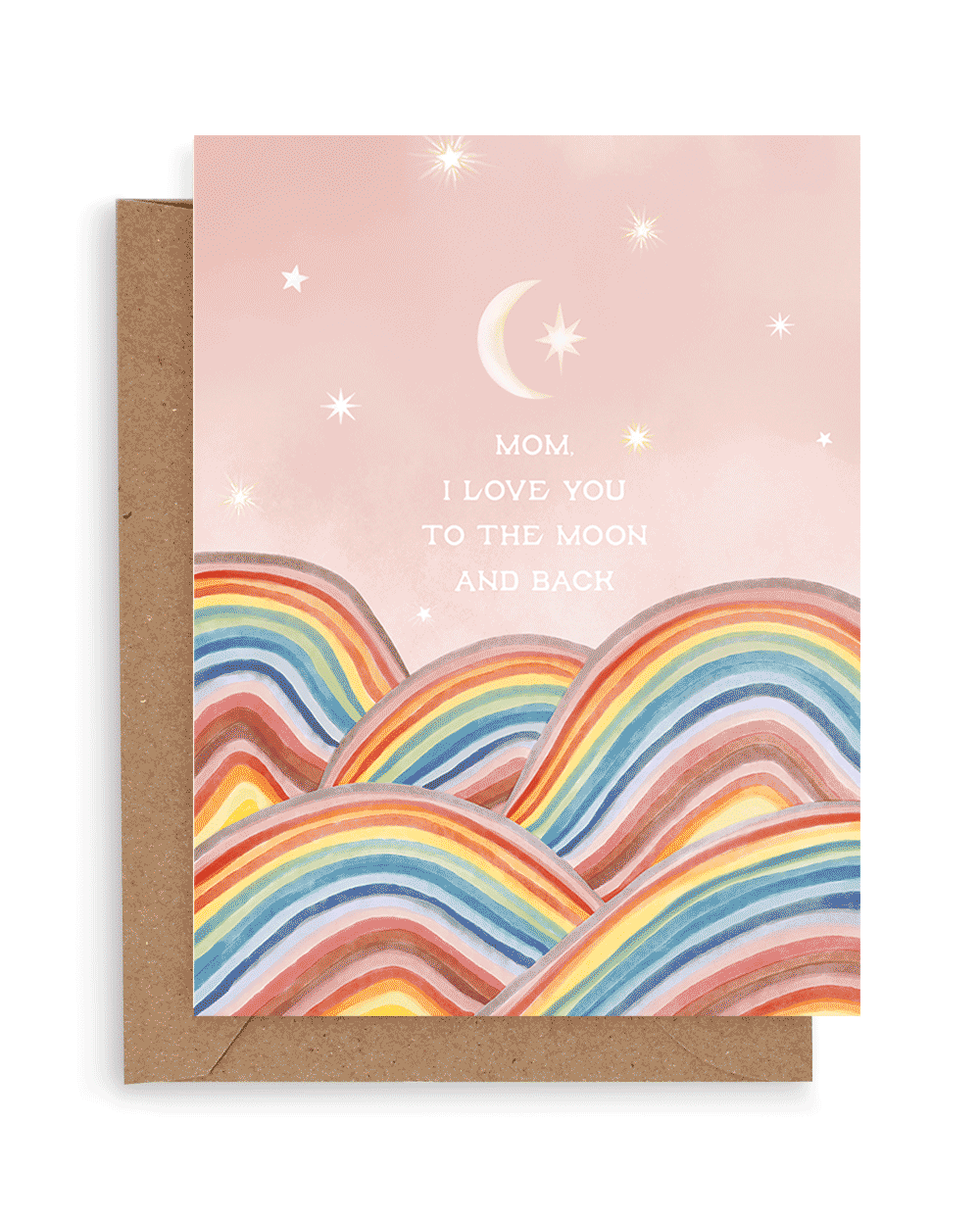 Mom, To Moon and Back (Landscape) Card
