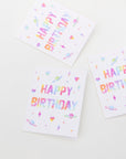 Rainbow Block Birthday Card