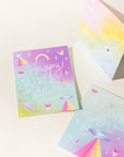 Neon Icons Birthday Card