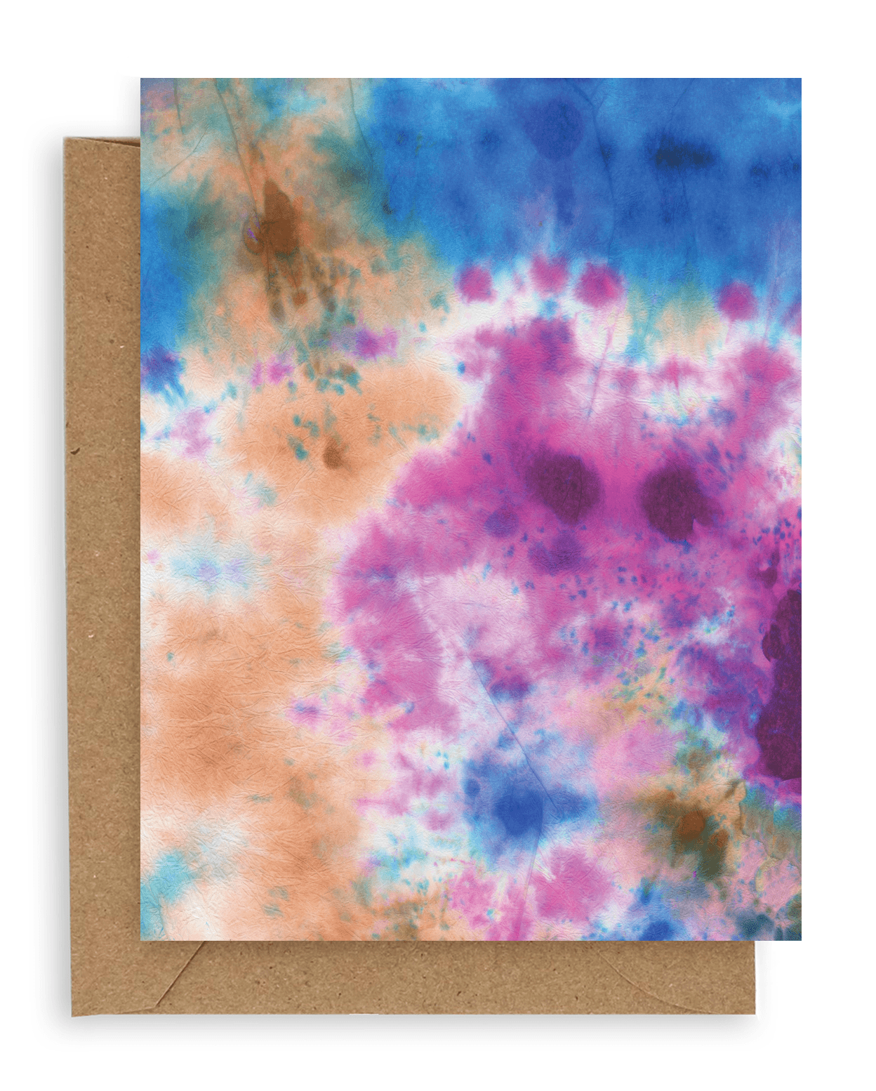 Tie Dye Winter Card