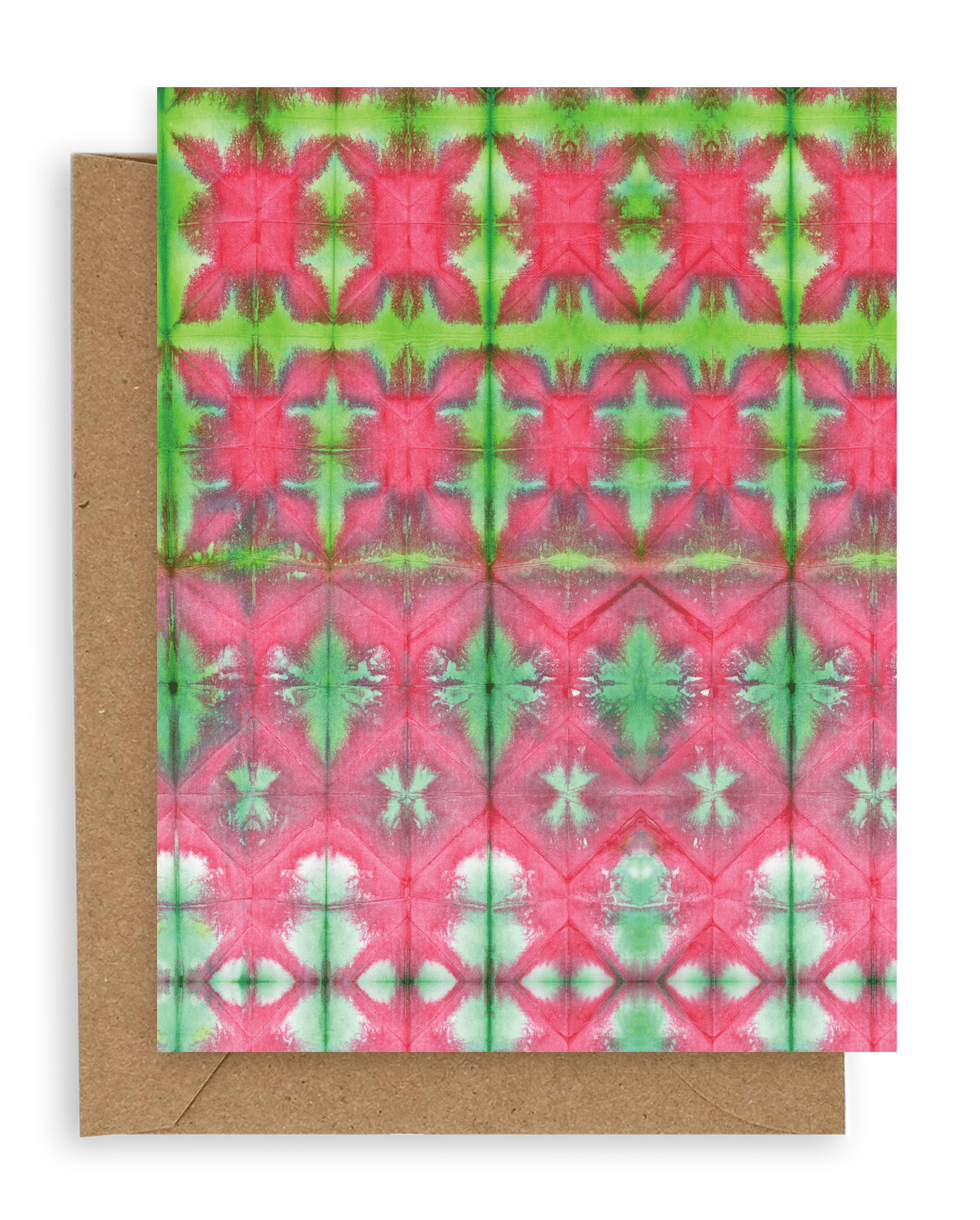 Tie Dye Holiday Blank Card