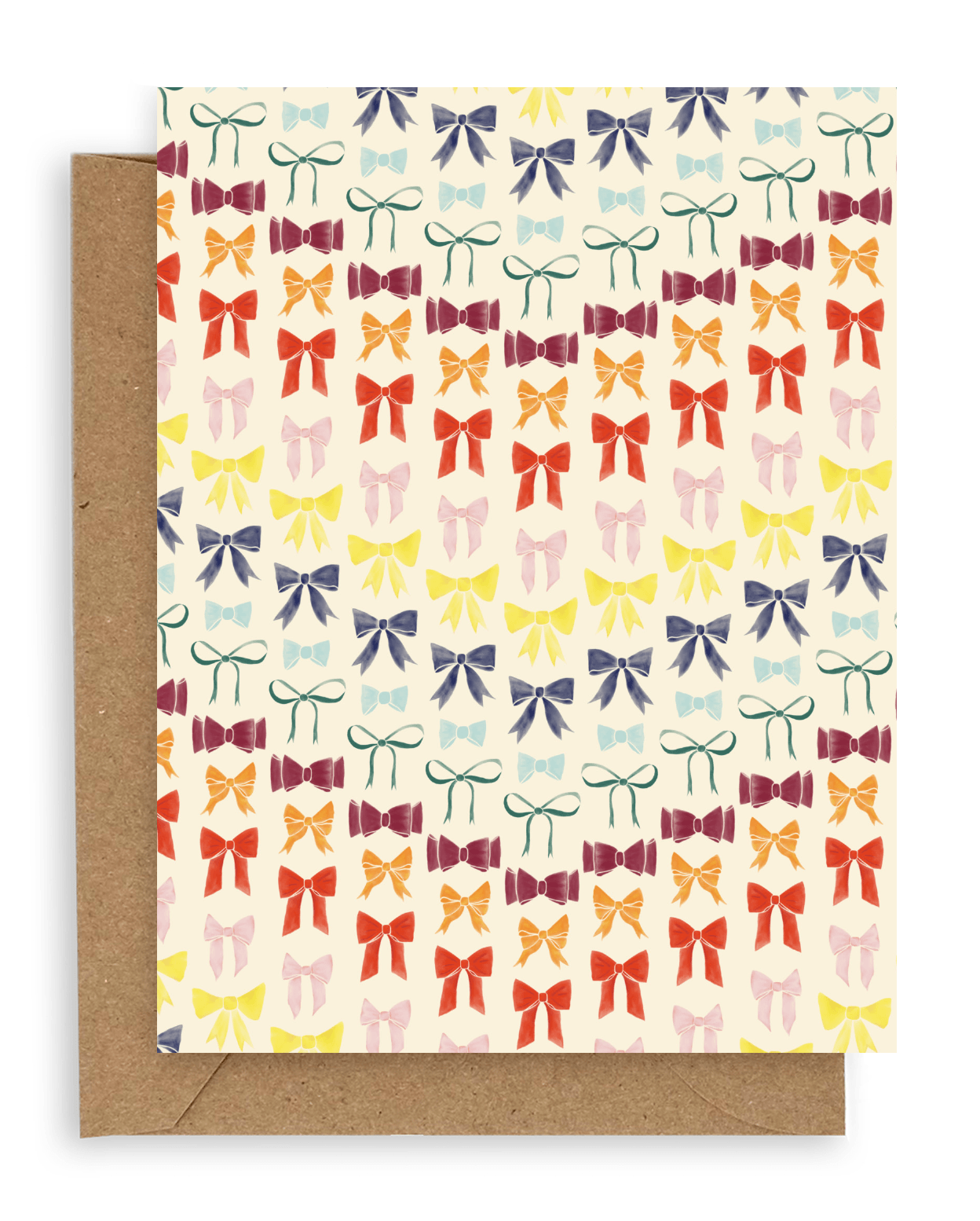 Rainbow Bows Blank Card