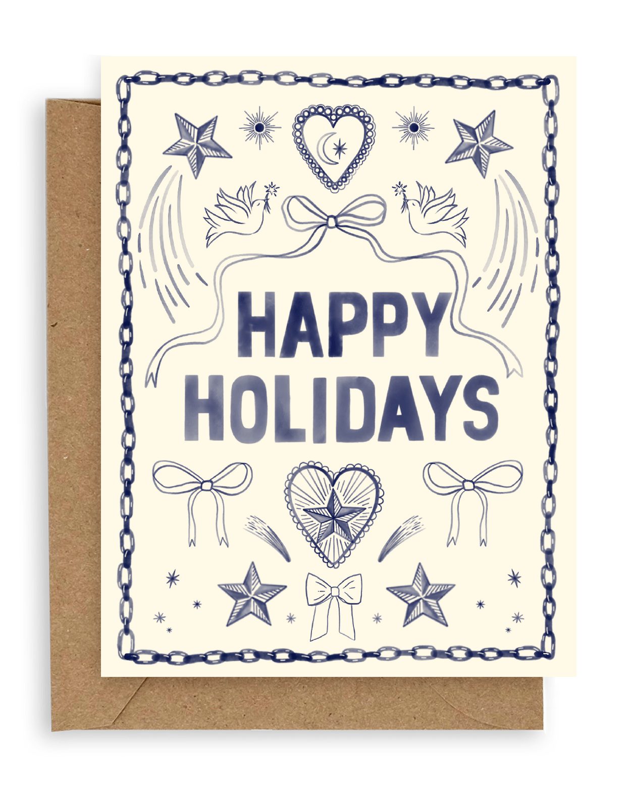 Indigo Icons Happy Holidays Card