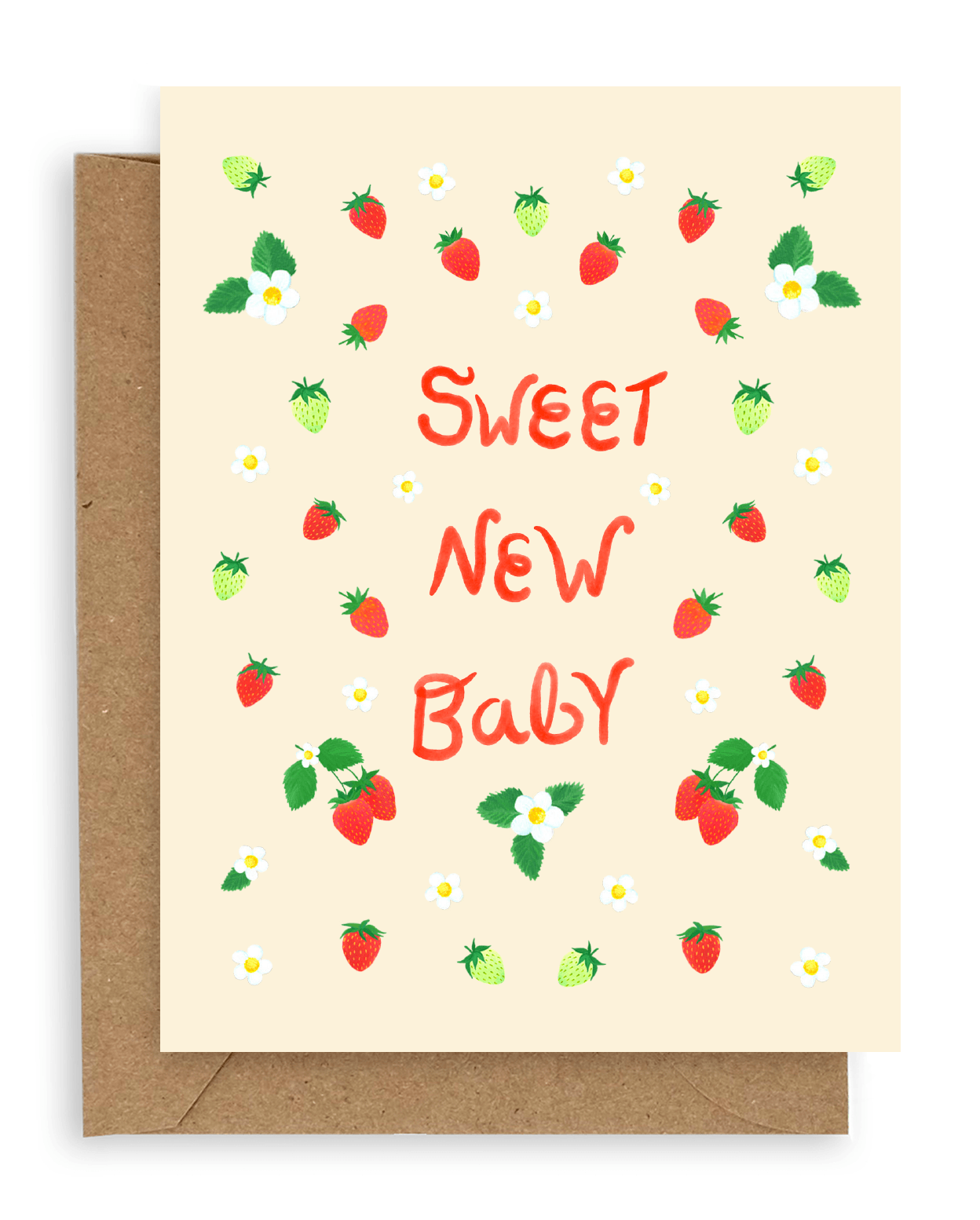 Strawberries Sweet Baby Card