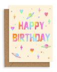 Rainbow Block Birthday Card