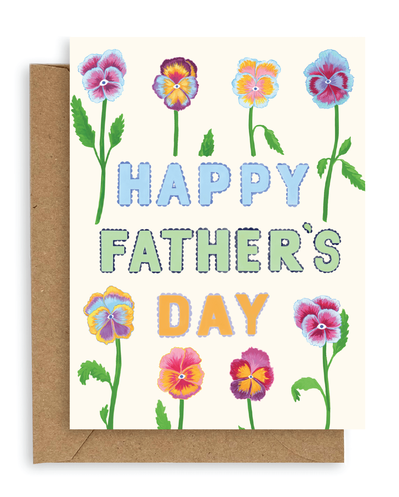 Pansies Happy Father&#39;s Day Card
