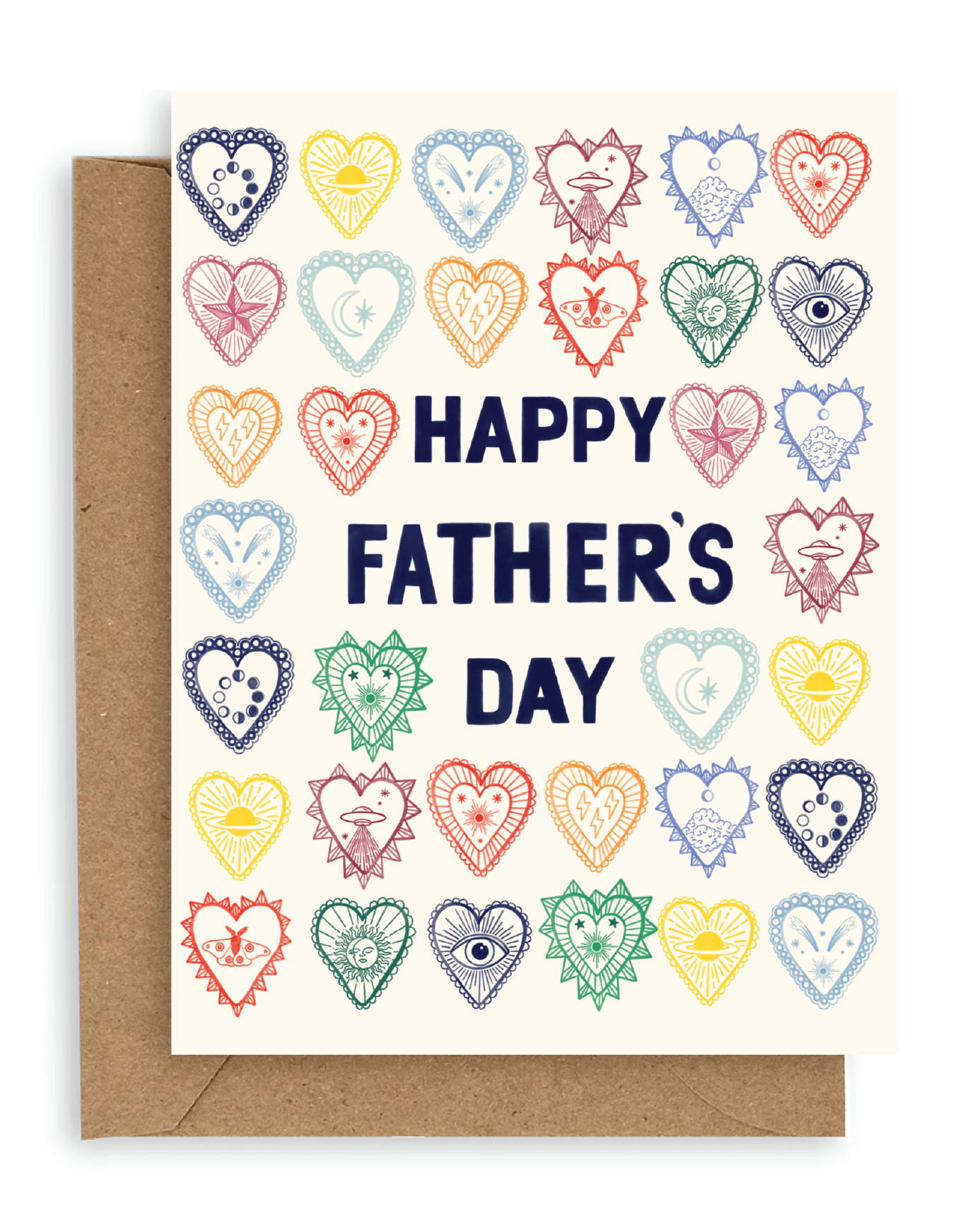 Heart Charms Happy Father’s Day Card