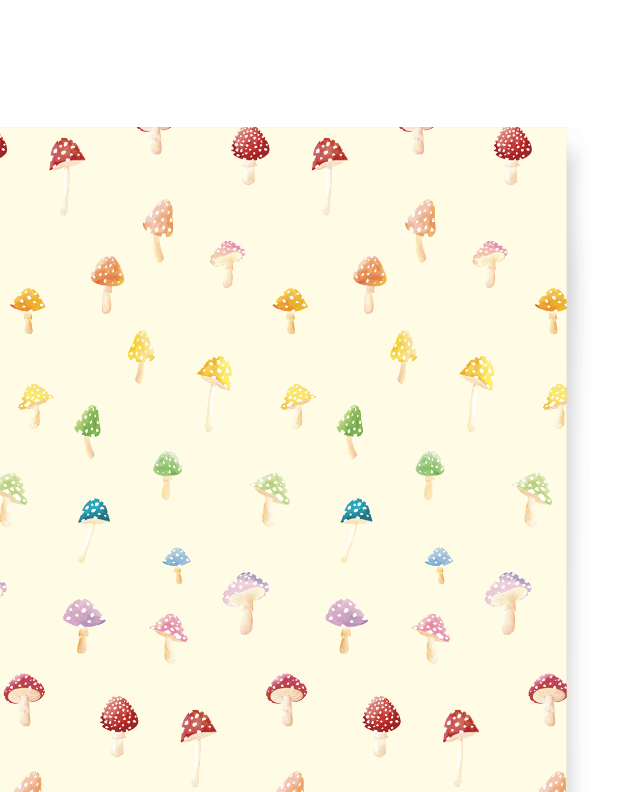 Vintage Inspired Mushroom Toadstool Wrapping Paper - Add a Nostalgic Touch  to Your Presents