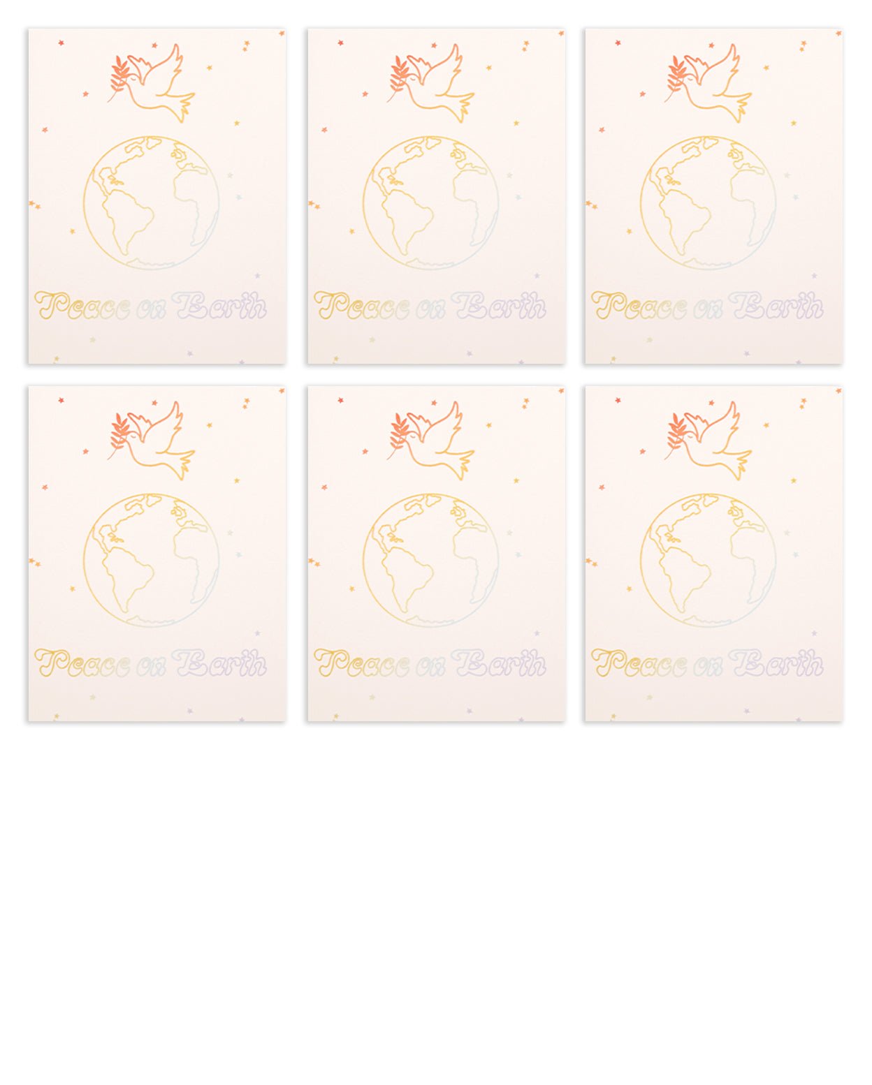 Peace on Earth Dove Card
