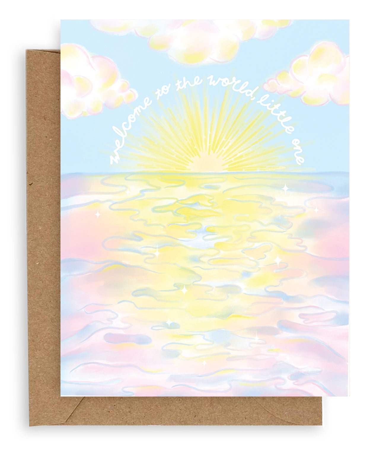 Welcome to the World Little One Card - Pink Welcome to the World Little One Card - Pink