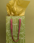 Olive Bows Wine Gift Bag