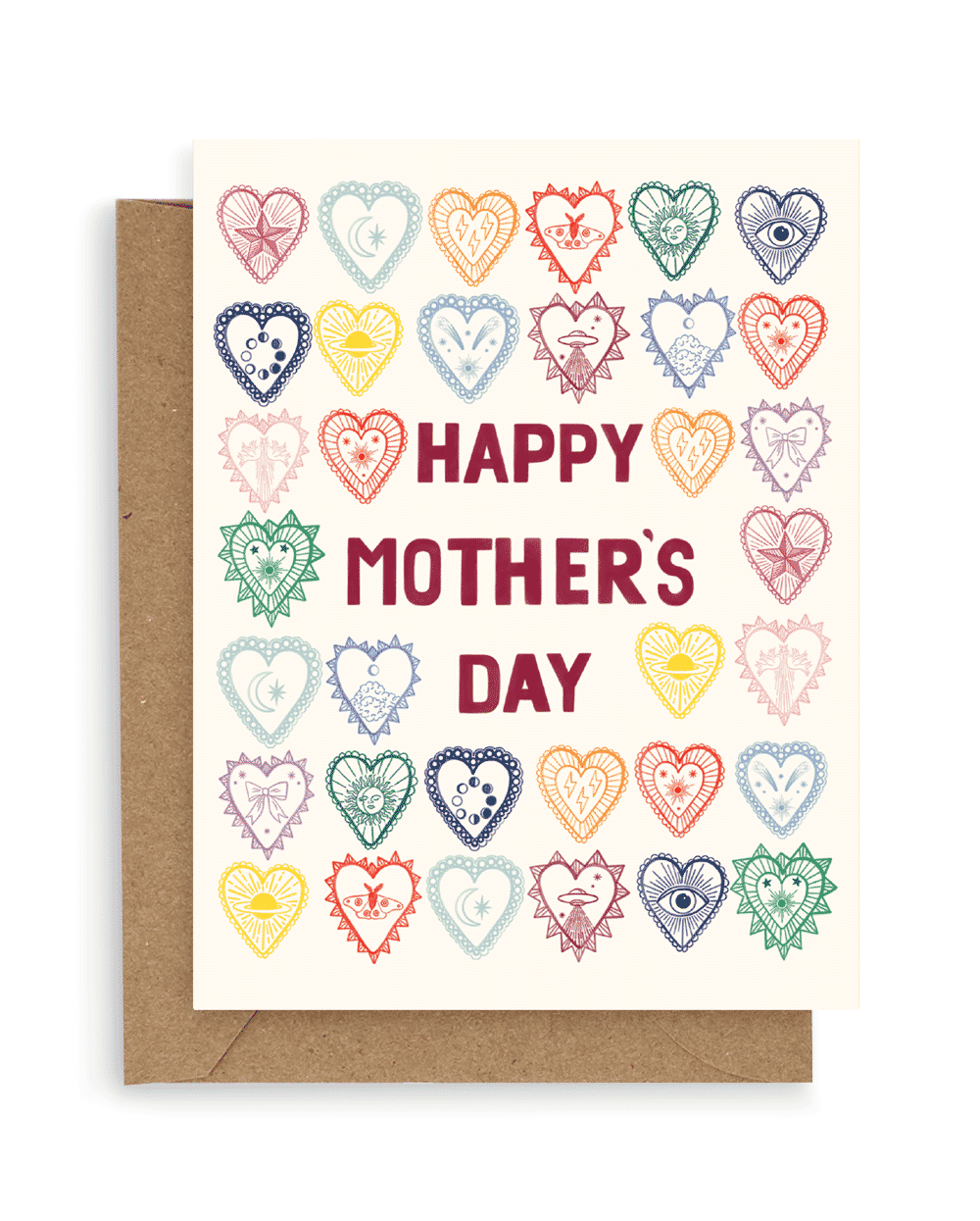 Heart Charms Happy Mother&#39;s Day Card