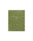 Olive Bows Mini Notebook