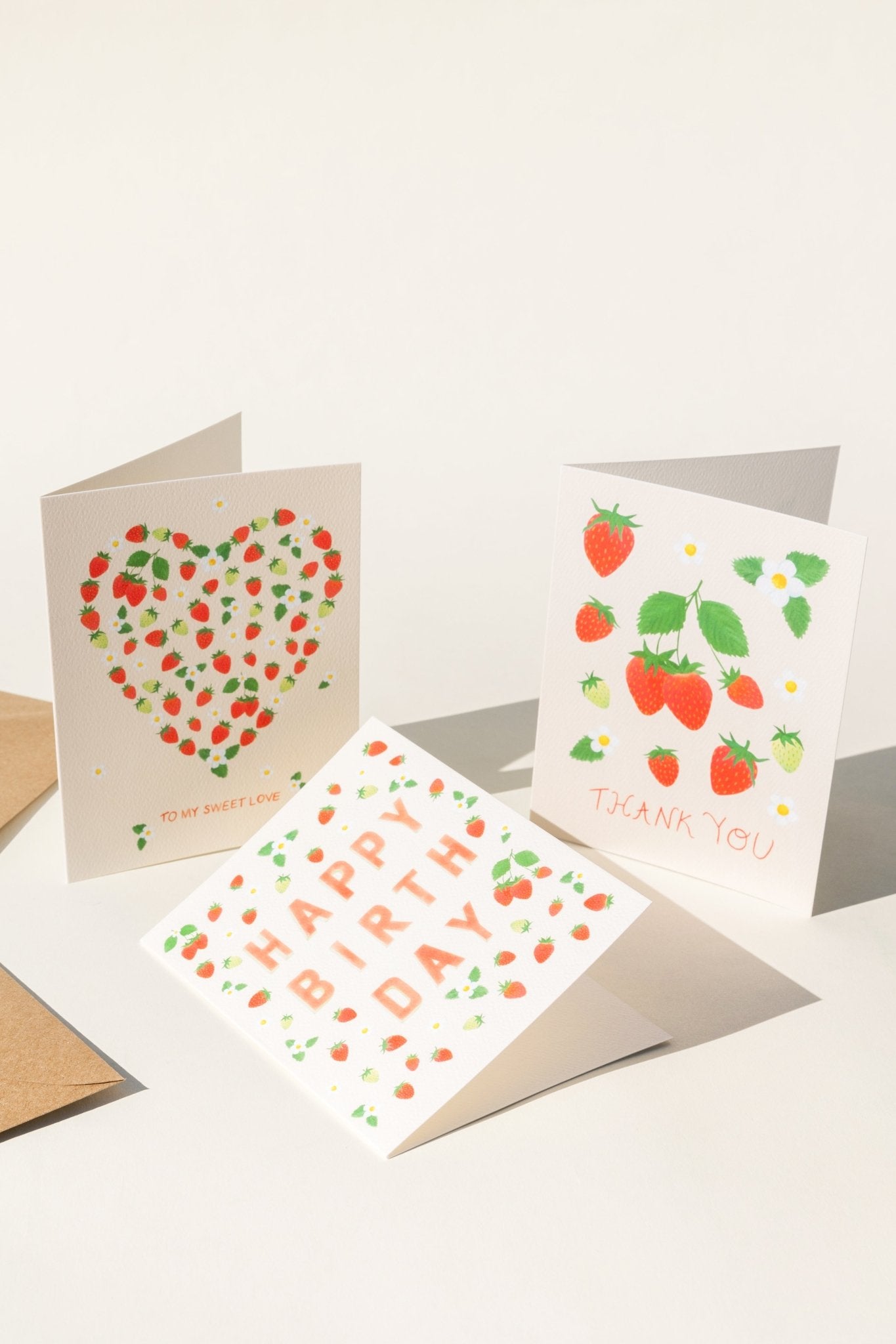Strawberries Thank You Card