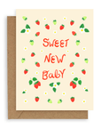 Strawberries Baby Card