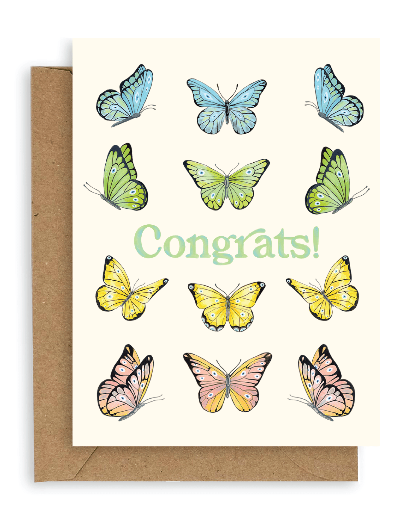 Butterflies Congrats Card