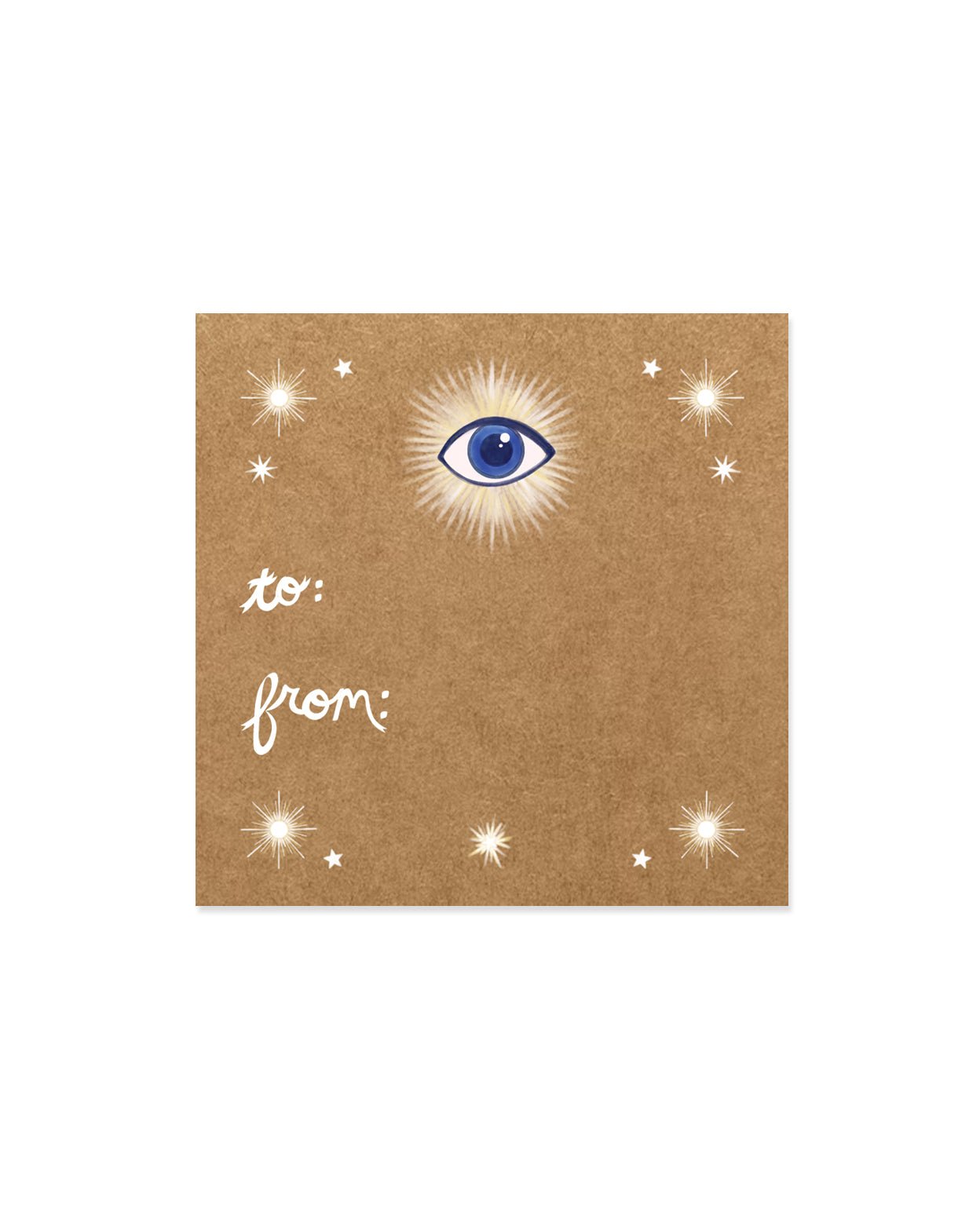 To/From Evil Eye Sticker
