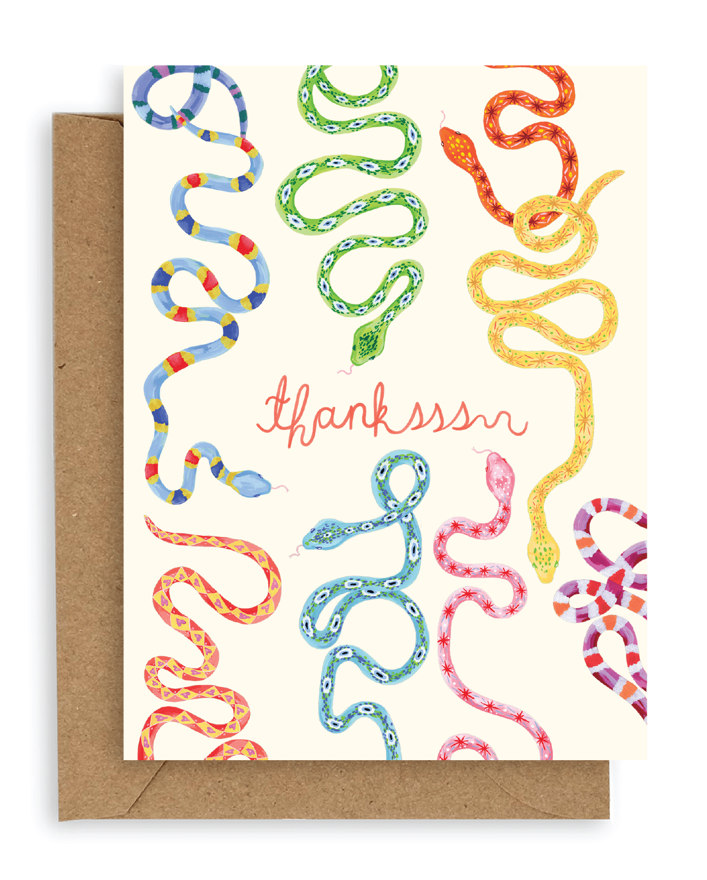 Snakes Thank You Card