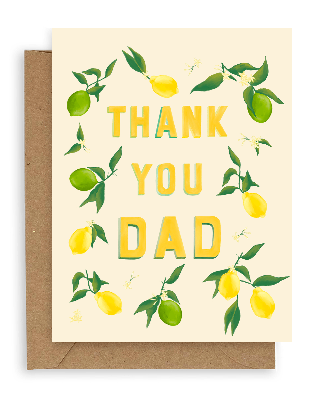 Citrus Thank You Dad Card